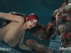 3d animation moster sex with a redhead big tits ba