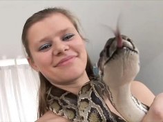 Big dick casting with brunette teen s bushy snatch